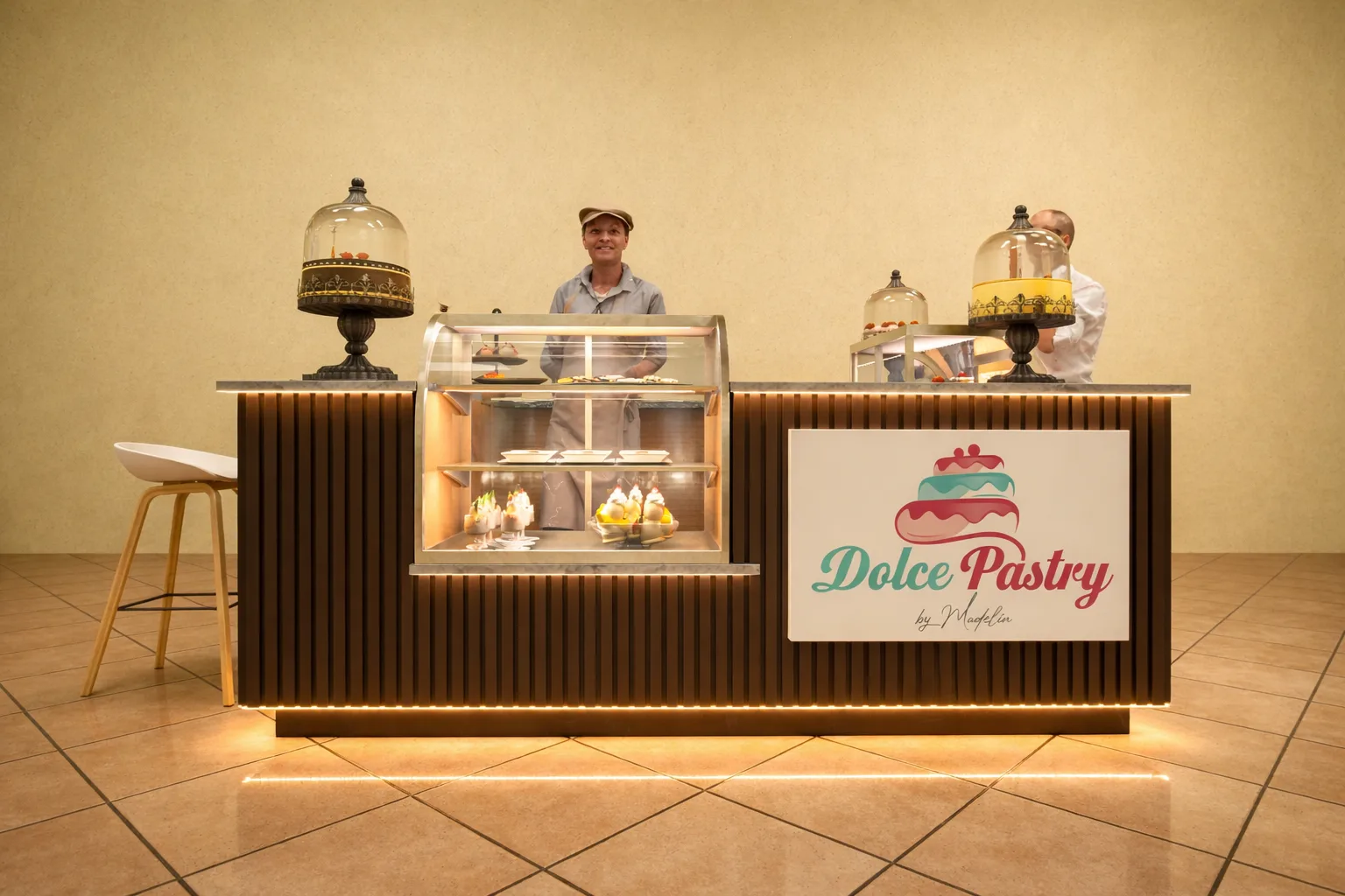 Kiosco comercial Dolce Pastry - vista frontal