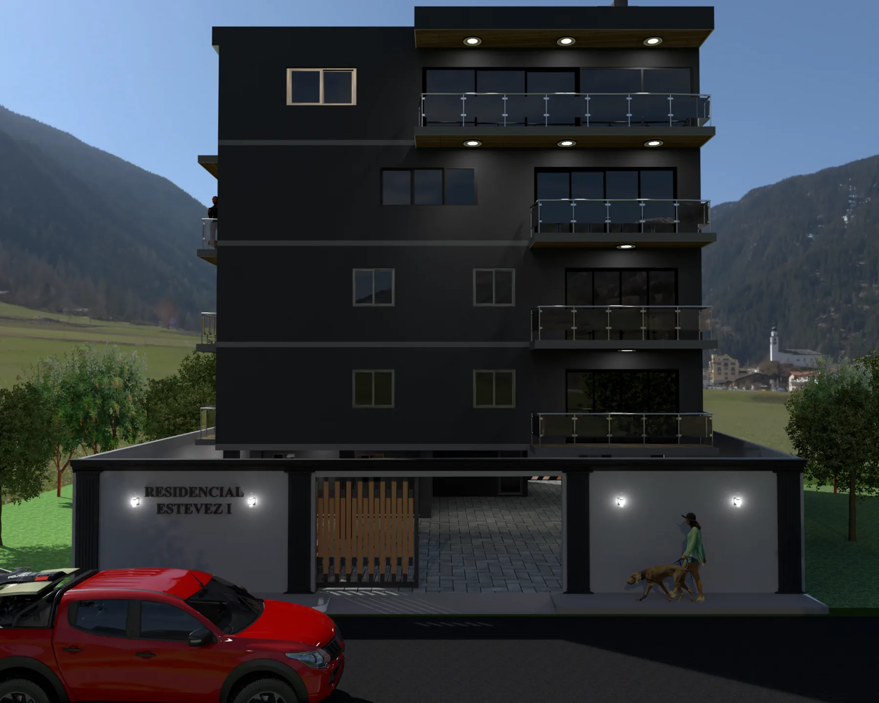 Proyecto residencial diseñado por Arq. Alfredo Pérez