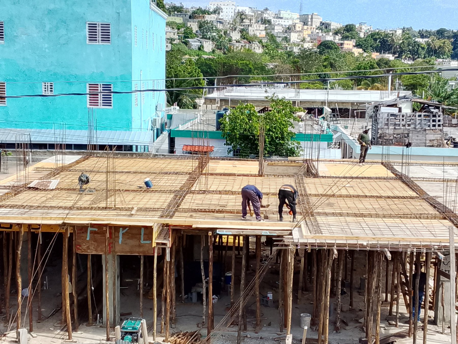 Colocación de acero de losa