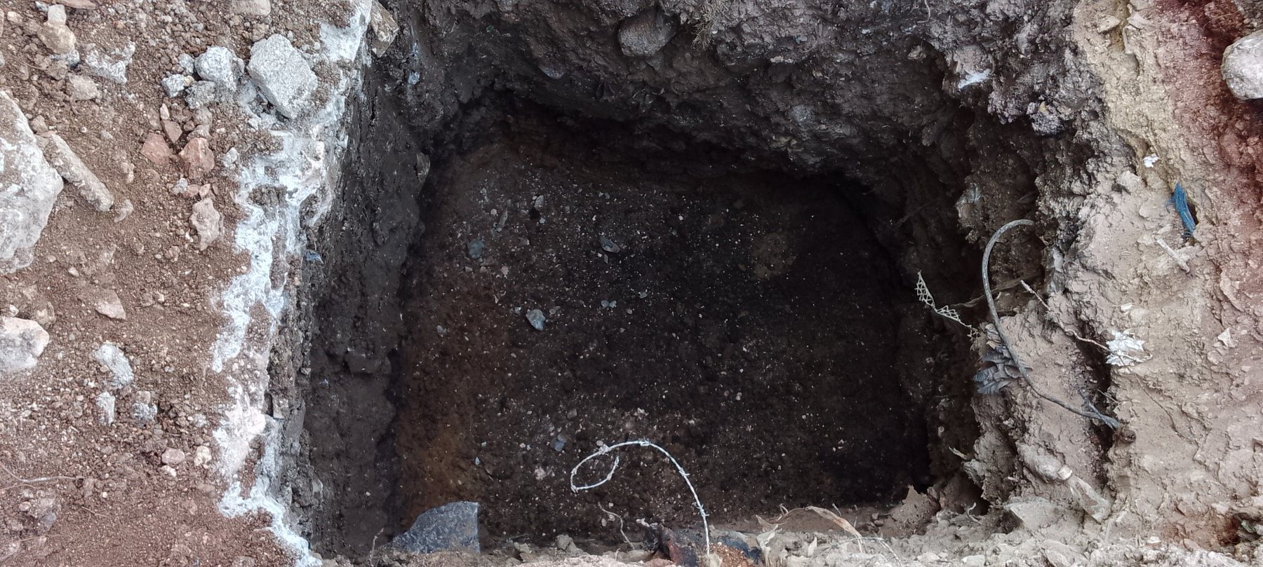Excavación profunda de zapata